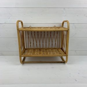 Vintage Brown Wall Decor Display Shelf